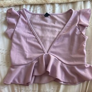 Purple crop top, from shein, never worn before, perfect condition